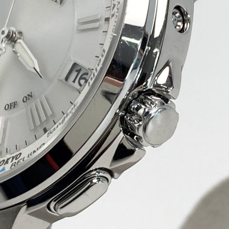  CITIZEN シチズン XC クロスシー エコドライブ H149-T018335 シルバー 電波ソーラー メンズ 腕時計