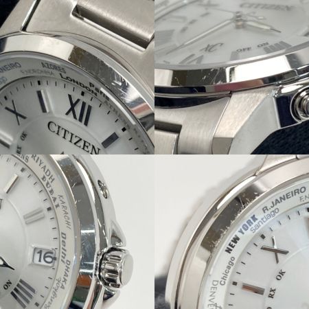  CITIZEN シチズン XC クロスシー エコドライブ H149-T018335 シルバー 電波ソーラー メンズ 腕時計