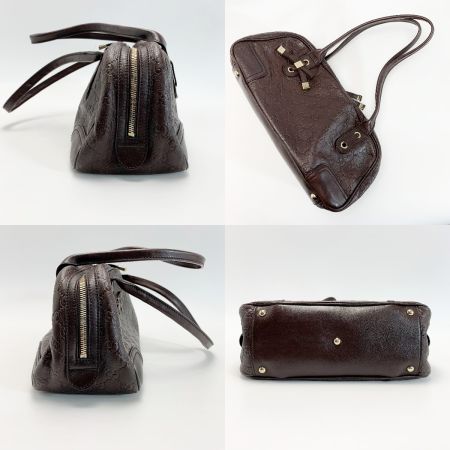  GUCCI グッチ リボン・プリンシー 161720 ブラウン ハンドバッグ