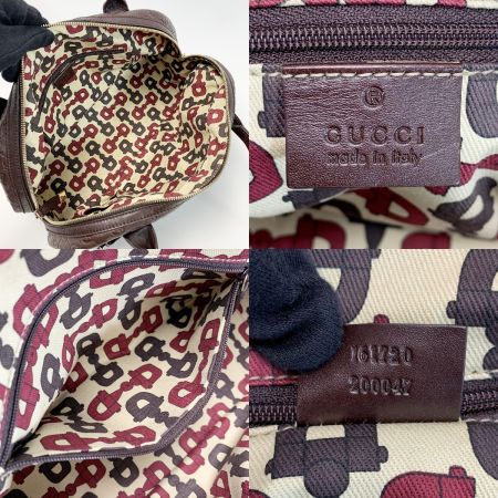  GUCCI グッチ リボン・プリンシー 161720 ブラウン ハンドバッグ