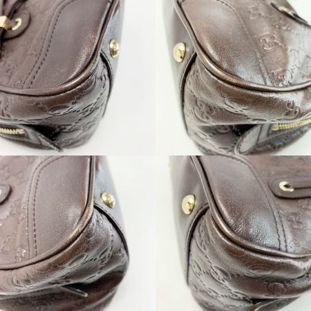  GUCCI グッチ リボン・プリンシー 161720 ブラウン ハンドバッグ