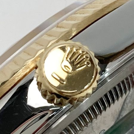 ROLEX ロレックス デイトジャスト 10Pダイヤ YG×SS 16233G シャンパン 自動巻き メンズ 腕時計