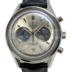 ☆☆ TAG HEUER タグホイヤー カレラ キャリバー18 クロノグラフ CAR221A.FC6353 シルバー 自動巻き メンズ 腕時計 箱有 Bランク
