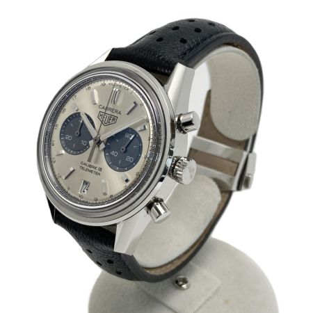  TAG HEUER タグホイヤー カレラ キャリバー18 クロノグラフ CAR221A.FC6353 シルバー 自動巻き メンズ 腕時計 箱有