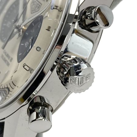  TAG HEUER タグホイヤー カレラ キャリバー18 クロノグラフ CAR221A.FC6353 シルバー 自動巻き メンズ 腕時計 箱有