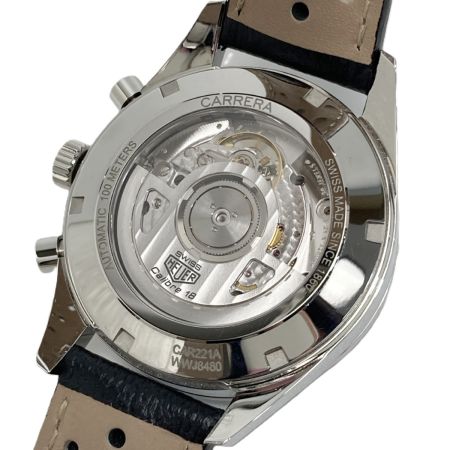  TAG HEUER タグホイヤー カレラ キャリバー18 クロノグラフ CAR221A.FC6353 シルバー 自動巻き メンズ 腕時計 箱有