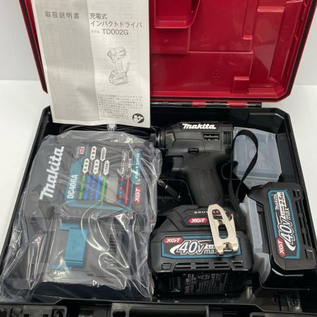  MAKITA マキタ インパクトドライバ TD002GRDXB ブラック 未使用品 付属品完備