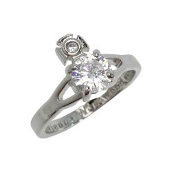 ☆☆ Vivienne Westwood ヴィヴィアン・ウエストウッド レイナプチ リング Mサイズ（13号相当） シルバー SV925 指輪 布袋有 Bランク