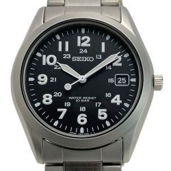☆☆ SEIKO セイコー スピリット ミリタリー 7N42-8260 ブラック クォーツ メンズ 腕時計 SPIRIT Bランク