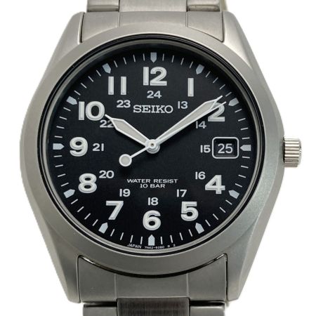  SEIKO セイコー スピリット ミリタリー 7N42-8260 ブラック クォーツ メンズ 腕時計 SPIRIT