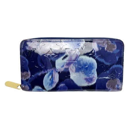  LOUIS VUITTON ルイヴィトン イカットフラワー ジッピーウォレット M90018 ネイビー 長財布 ゴールド金具