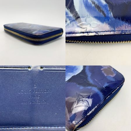  LOUIS VUITTON ルイヴィトン イカットフラワー ジッピーウォレット M90018 ネイビー 長財布 ゴールド金具
