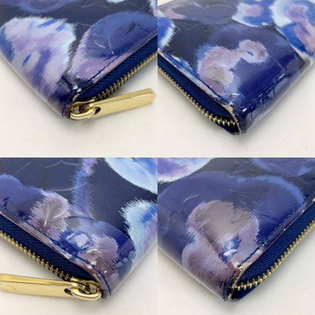  LOUIS VUITTON ルイヴィトン イカットフラワー ジッピーウォレット M90018 ネイビー 長財布 ゴールド金具