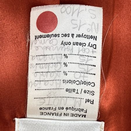  CELINE セリーヌ チェスターコート ファー付き レッド SIZE 38 レディース 記名有り