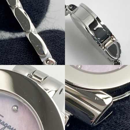  Salvatore Ferragamo サルヴァトーレフェラガモ ガンチーニ FBF070017 ピンクシェル クォーツ レディース 腕時計