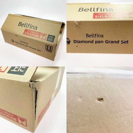  Bellfina ダイヤモンドパン グランドセット マルチパン ミニフライパン 無水調理鍋 ガラス蓋 スプーンターナー A-77240