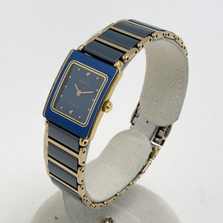  RADO ラドー ダイヤスター 2Pダイヤ 153.0283.3 ブラック クォーツ レディース 腕時計 DIASTAR