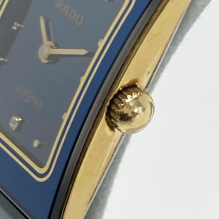  RADO ラドー ダイヤスター 2Pダイヤ 153.0283.3 ブラック クォーツ レディース 腕時計 DIASTAR