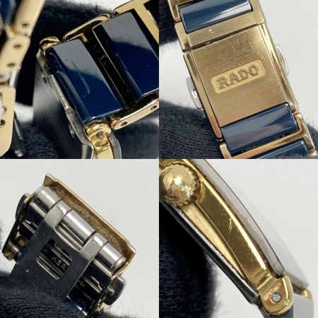  RADO ラドー ダイヤスター 2Pダイヤ 153.0283.3 ブラック クォーツ レディース 腕時計 DIASTAR