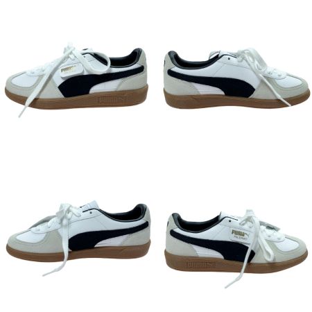  PUMA プーマ パレルモ レザー 396464-01  ホワイト×ブラック スニーカー SIZE 24.5cm
