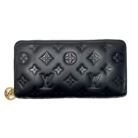  LOUIS VUITTON ルイヴィトン モノグラム・エンボス ジッピー・ウォレット ノワール M81510 ノワール 財布 箱 袋有