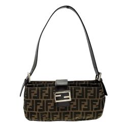 ☆☆ FENDI フェンディ セミショルダーバッグ 2119 26722 ブラウン キャンバス×レザー Bランク
