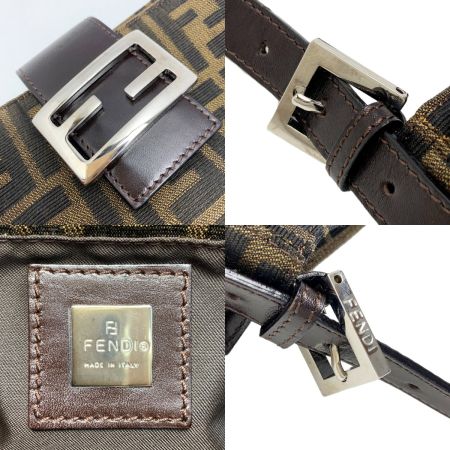  FENDI フェンディ セミショルダーバッグ 2119 26722 ブラウン キャンバス×レザー