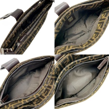  FENDI フェンディ セミショルダーバッグ 2119 26722 ブラウン キャンバス×レザー