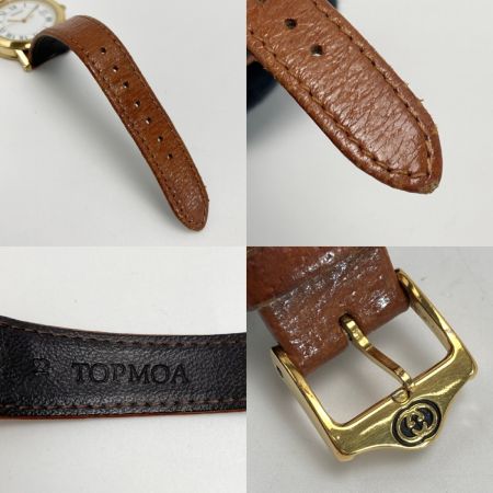  GUCCI グッチ ローマン文字盤 デイト 7200M ホワイト クォーツ メンズ 腕時計