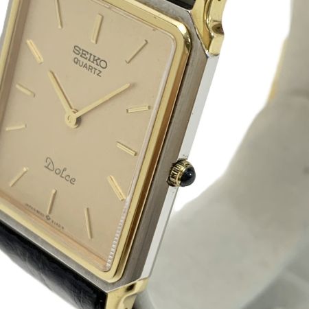  SEIKO セイコー ドルチェ Dolce レザー  9520-5130 ゴールド 腕時計 クオーツ quartz 280