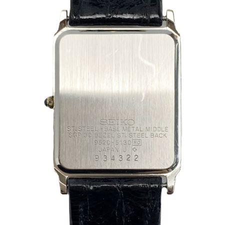  SEIKO セイコー ドルチェ Dolce レザー  9520-5130 ゴールド 腕時計 クオーツ quartz 280