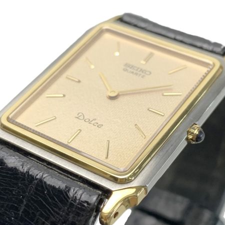  SEIKO セイコー ドルチェ Dolce レザー  9520-5130 ゴールド 腕時計 クオーツ quartz 280