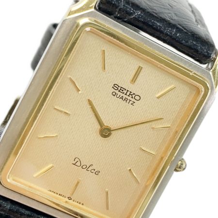  SEIKO セイコー ドルチェ Dolce レザー  9520-5130 ゴールド 腕時計 クオーツ quartz 280