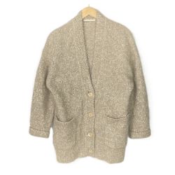 ne Quittez pas ヌキテパ Alpaca Lurex Cardigan カーディガン SIZE Free レディース 011232ZD2 ベージュ Bランク