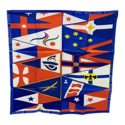 ☆☆ LOUIS VUITTON ルイヴィトン ルイヴィトンカップ 2000 ブルー×ホワイト×レッド シルク100% Bランク