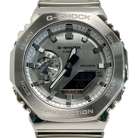  CASIO カシオ G-SHOCK FINE METALLIC SERIES GM-2100YM-8AJF シルバー クォーツ メンズ 腕時計