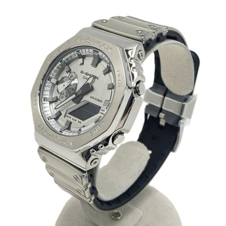  CASIO カシオ G-SHOCK FINE METALLIC SERIES GM-2100YM-8AJF シルバー クォーツ メンズ 腕時計