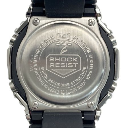  CASIO カシオ G-SHOCK FINE METALLIC SERIES GM-2100YM-8AJF シルバー クォーツ メンズ 腕時計