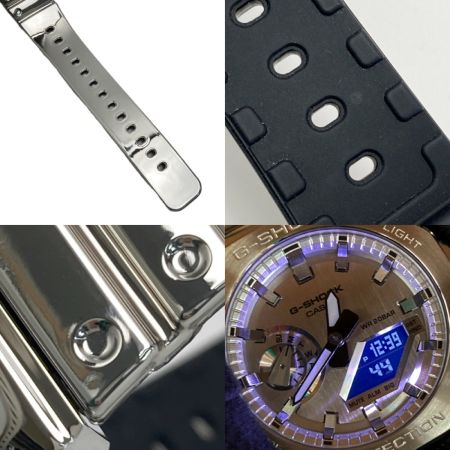  CASIO カシオ G-SHOCK FINE METALLIC SERIES GM-2100YM-8AJF シルバー クォーツ メンズ 腕時計