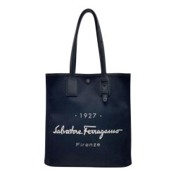 ☆☆ Salvatore Ferragamo サルヴァトーレフェラガモ トートバッグ  FZ-24 ブラック 布袋付 Bランク