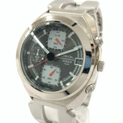 〇〇 SEIKO セイコー ALBA AKA V657-6030 クォーツ 腕時計 V657-6030 シルバー x グリーン Cランク