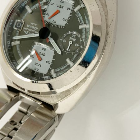  SEIKO セイコー ALBA AKA V657-6030 クォーツ 腕時計 V657-6030 シルバー x グリーン