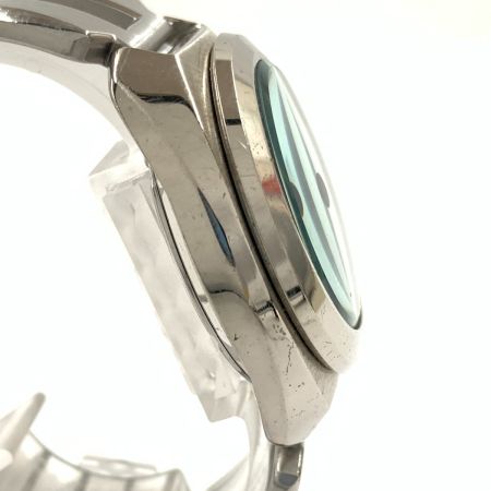  SEIKO セイコー ALBA AKA V657-6030 クォーツ 腕時計 V657-6030 シルバー x グリーン