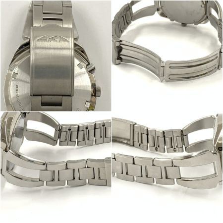  SEIKO セイコー ALBA AKA V657-6030 クォーツ 腕時計 V657-6030 シルバー x グリーン