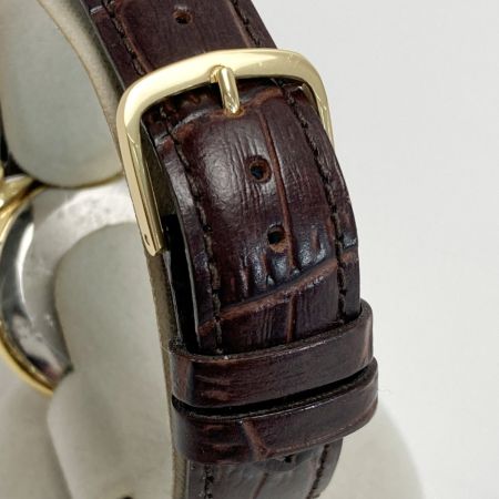  CELINE セリーヌ ラウンド スモセコ ローマン シェル文字盤 H2903-3 ゴールド クォーツ メンズ 腕時計