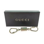 ☆☆ GUCCI グッチ ダブルカラビナキーリング キーホルダー 箱有 Bランク