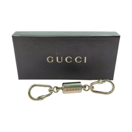  GUCCI グッチ ダブルカラビナキーリング キーホルダー 箱有