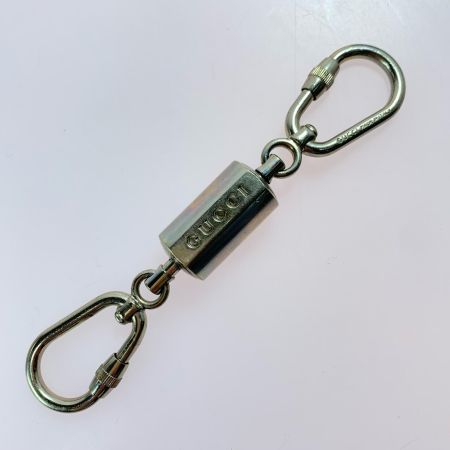  GUCCI グッチ ダブルカラビナキーリング キーホルダー 箱有