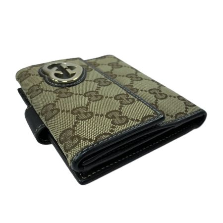  GUCCI グッチ LOVELY GGキャンバス キャンバス×レザー 245727 財布 レディース