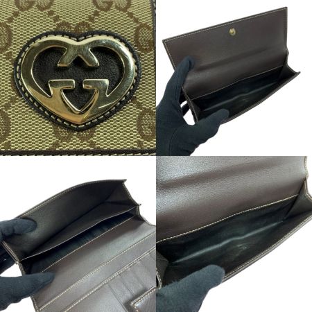  GUCCI グッチ LOVELY GGキャンバス キャンバス×レザー 245723 長財布 レディース